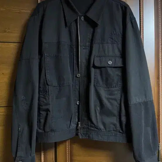 [BUNJANG] Polierteroking Docking Sashiko (Zipper) Trucker Jacket / 폴리테루 도킹사시코(지퍼)트러커