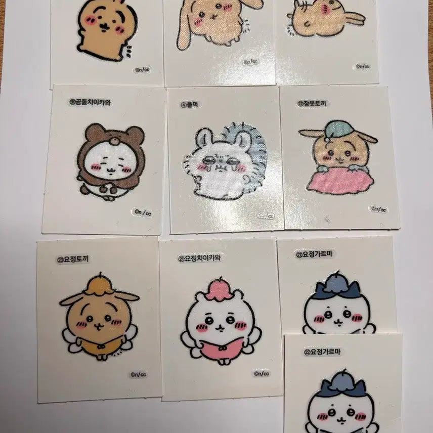 [BUNJANG] Chiikawa Sticker Set / 치이카와 띠부씰