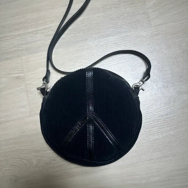 [BUNJANG] Porter Classic Peace Pouch Corduroy Shoulder Bag Black / PORTER CLASSIC 포터 클래식 PEACE POUCH 블랙