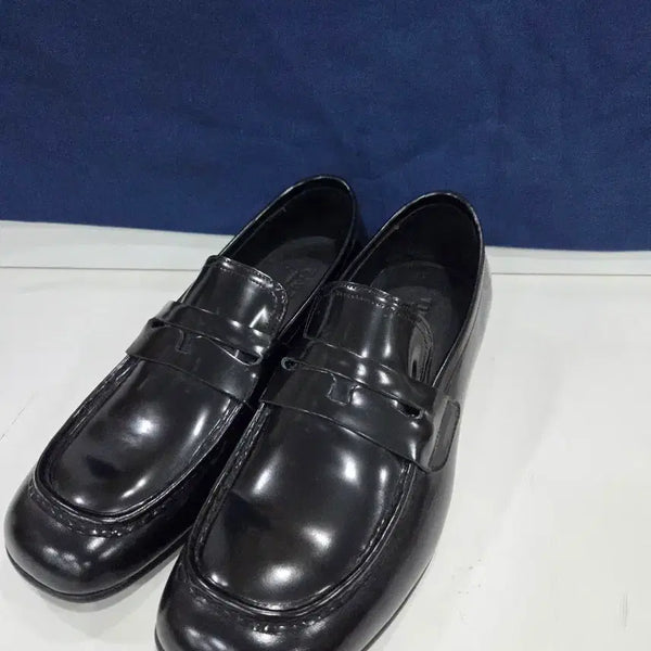 [BUNJANG] TIME HOMME Black Leather Loafers / 한섬 타임 옴므 로퍼 블랙 270