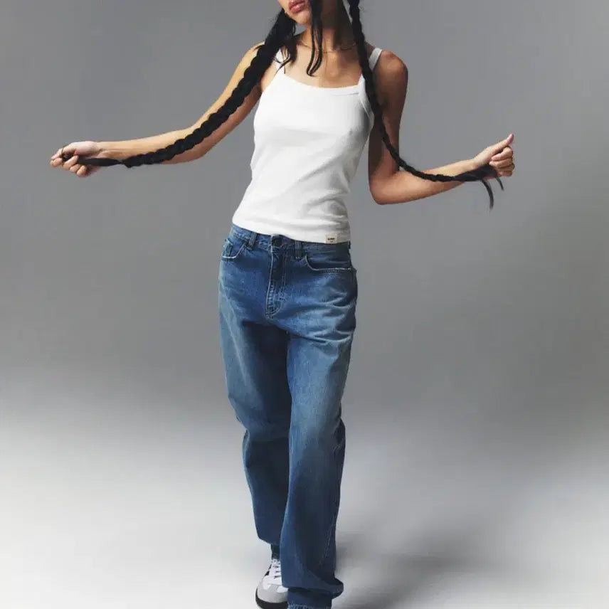 [BUNJANG] Glowny 93 Mid-Rise Loose Fit Denim Jeans Classic / [S]글로니 93 미드라이즈 루즈핏 데님진 클래식 청바지