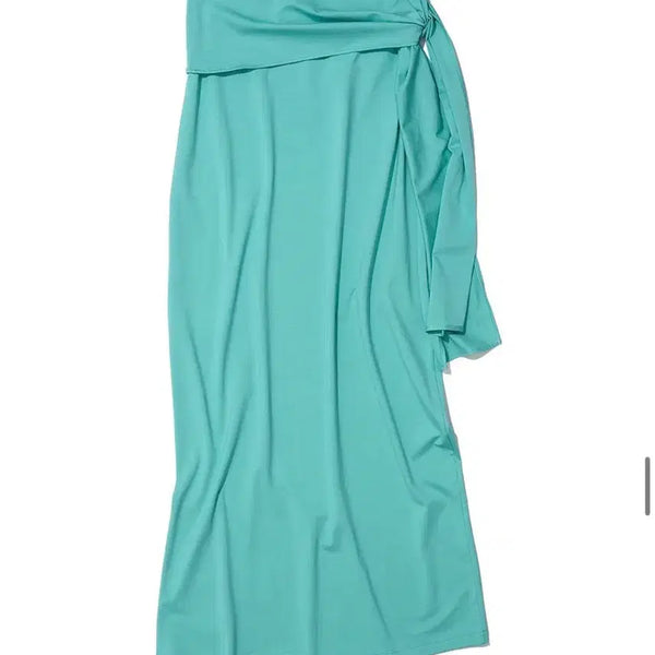 [BUNJANG] Partimento Woman Bow Tie Waist Jersey Maxi Skirt / 파르티멘토우먼 pwc 보우타이 웨이스트 저지 맥시 스커트