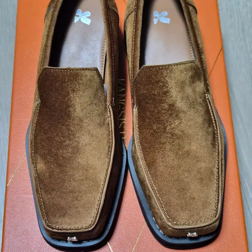[BUNJANG] Kangjjae Brown Velvet Five-Toe Loafers / 강자매 오각로퍼 브라운벨벳