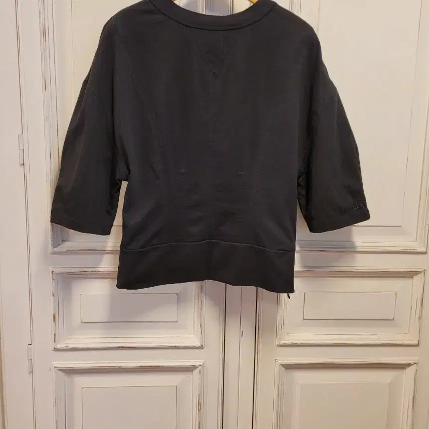 [BUNJANG] Lucky Chouette Black 7-Sleeve Top / 럭키슈에뜨  탑