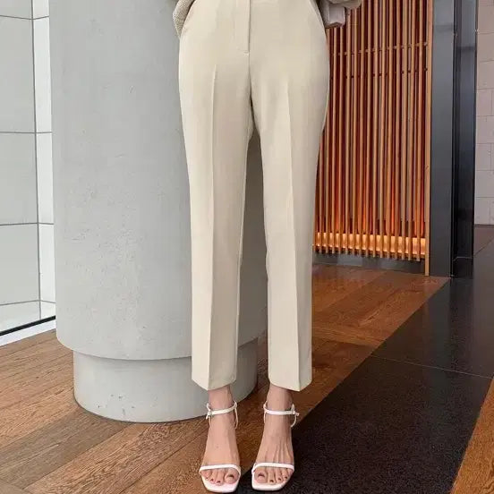 [BUNJANG] Hawa Slack Pants Beige, Light Blue / 하와 슬랙스 베이지,회소라