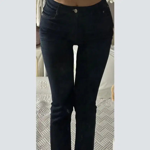 [BUNJANG] Kaindaomi Black Straight Leg Jeans / 카인다미 흑청 일자진