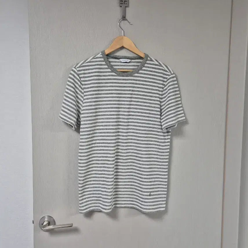 [BUNJANG] Edition Striped Linen Blend T-Shirt / 이쁜 스트라이프 티셔츠 100 (새상품급)