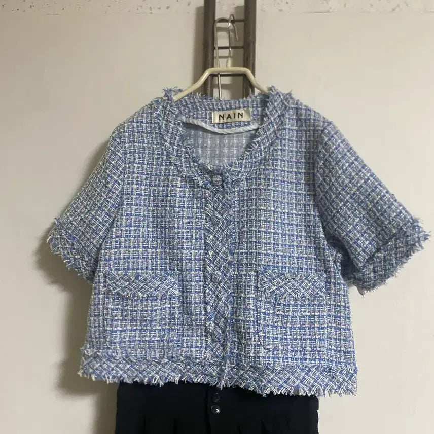 [BUNJANG] NAIN Tweed Jacket One Size / 나인 트위드자켓 프리