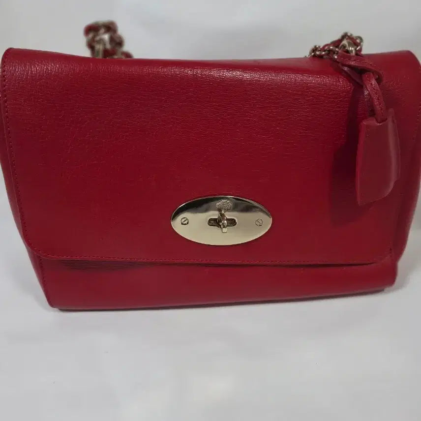 [BUNJANG] Mulberry Lily Large Chain Bag Red / 멀버리 릴리 라지 체인백 레드