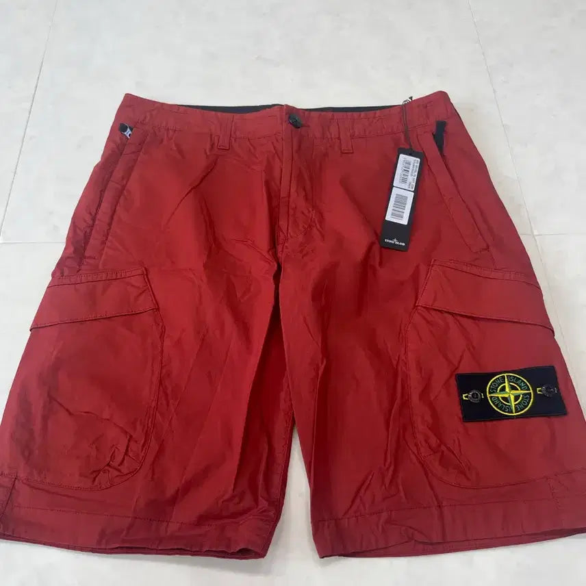 [BUNJANG] Stone Island Bermuda Shorts Red Size 30 / 스톤아일랜드 버뮤다 반바지