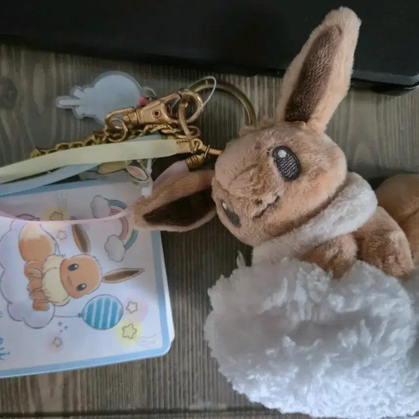 [BUNJANG] Pokemon Eevee Plush Keychain / 포켓몬스터 이브이 인형 키링