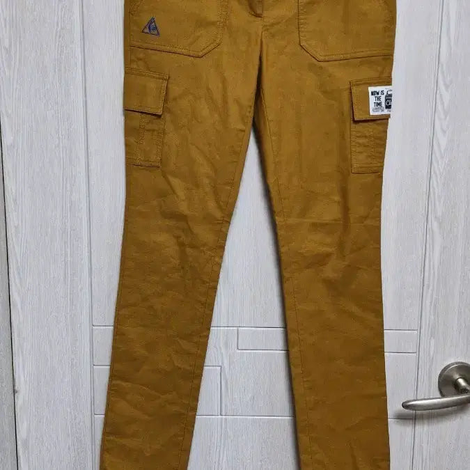 [BUNJANG] Le Coq Sportif Golf Women's Cargo Pants (Camel Brown, Size 27) / (27인치) 르꼬끄 골프 여성 카멜 브라운 카고 스판 바지 (69사이즈)