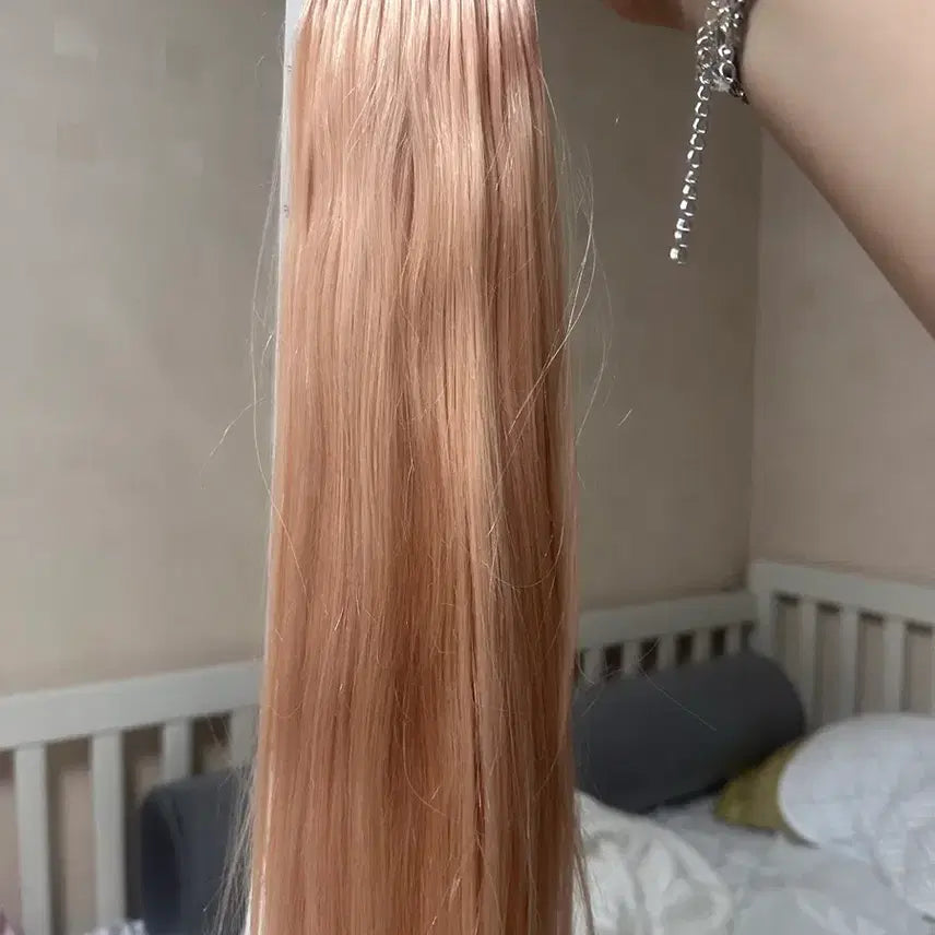 [BUNJANG] U-Tip Hair Extensions Ash Pink / 찰랑머리 붙임머리피스 유팁 애쉬핑크 팔아용