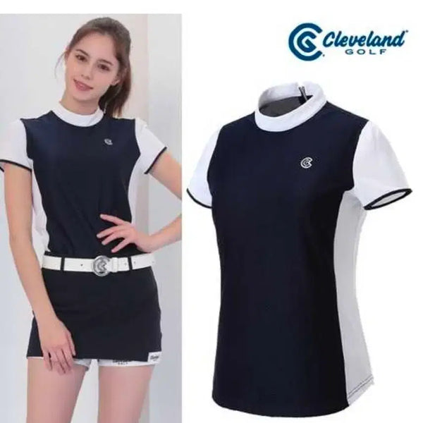 [BUNJANG] Cleveland Golf Women's Short Sleeve Puff Sleeve T-Shirt / 클리블랜드 여성 흡한속건 소매퍼프 티셔츠