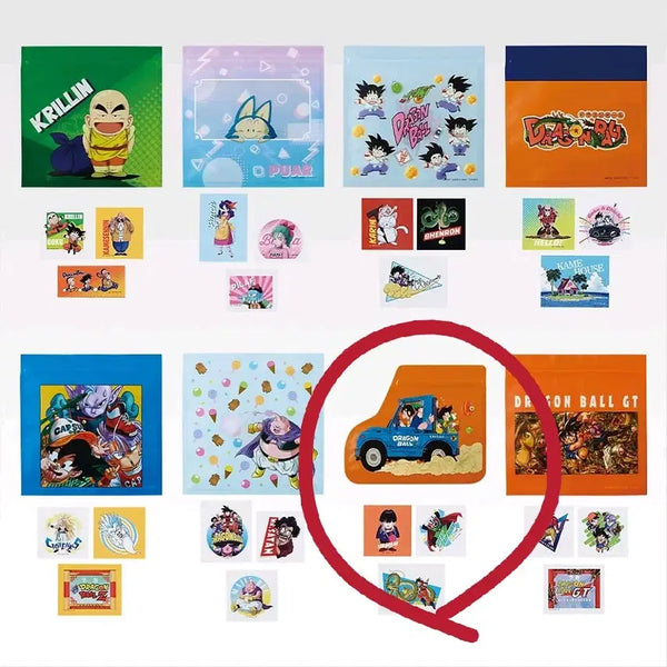 [BUNJANG] Dragon Ball Snap Collection Series I Zipper Bag & Sticker Set / 드래곤볼 스냅 컬렉션 I상 지퍼백 & 스티커