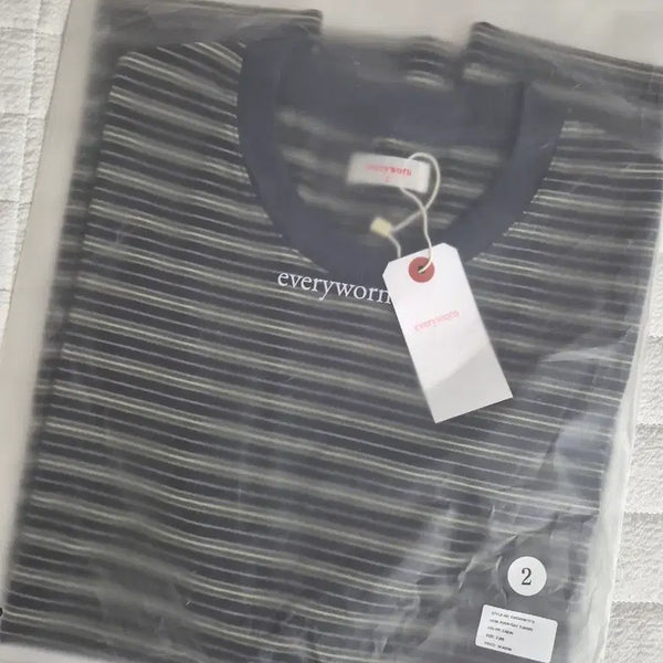 [BUNJANG] Everyone Cabin Stripe T-shirt / [2] 에브리원 cabin 스트라이프 티셔츠 새상품