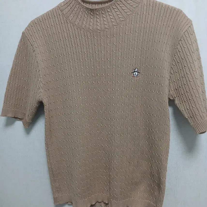 [BUNJANG] Munsingwear Beige Half-Sleeve Knit L / 티셔츠 니트(먼싱웨어 반팔 니트 베이지)L