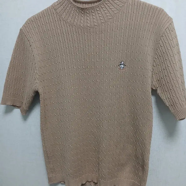 [BUNJANG] Munsingwear Beige Half-Sleeve Knit L / 티셔츠 니트(먼싱웨어 반팔 니트 베이지)L