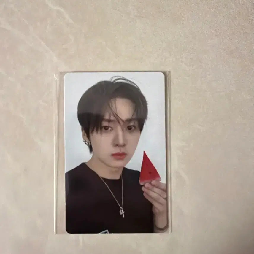 [BUNJANG] Stray Kids Lee Know Watermelon Photocard / 스키즈 리노 수박포카