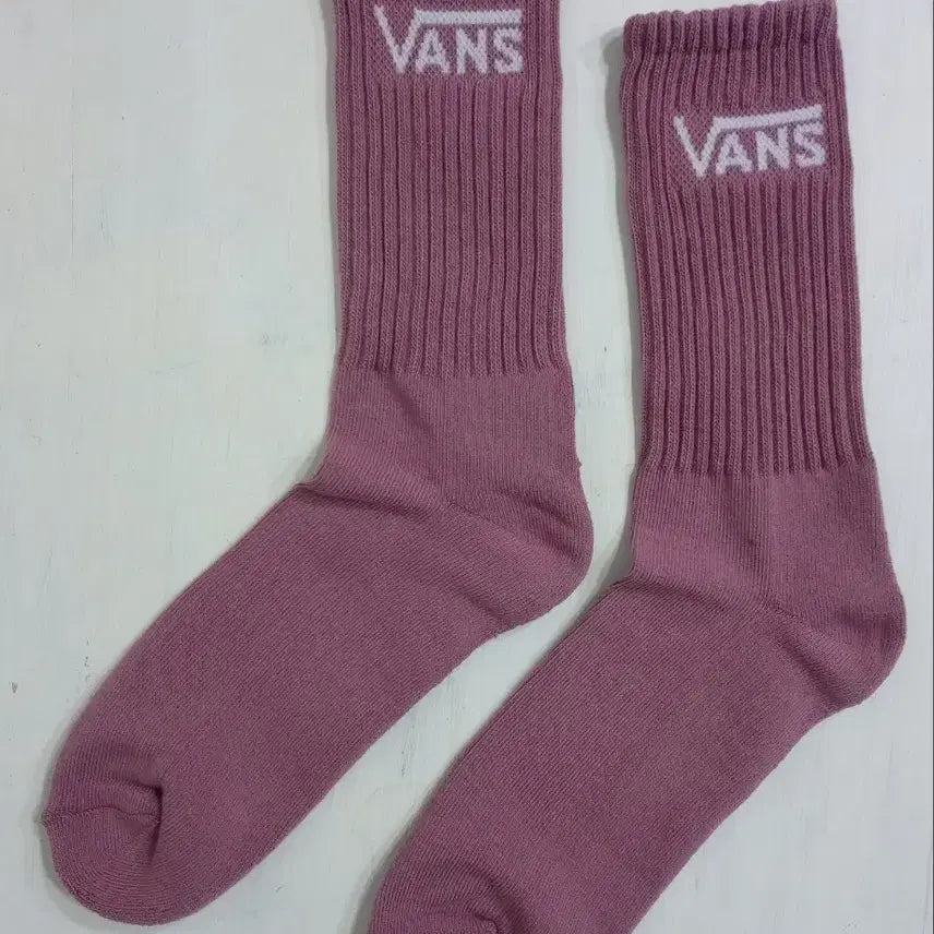 [BUNJANG] Vans Logo Mid Socks Purple L / 반스 로고 미드삭스 275~