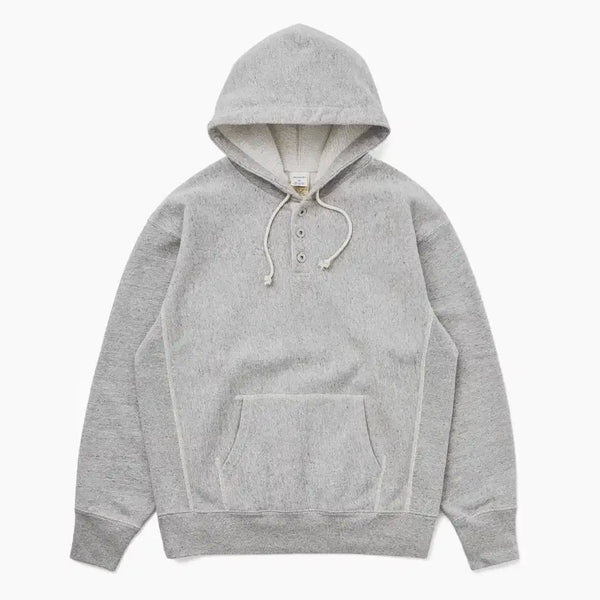 [BUNJANG] KHAKIS Button Hoodie Grey L / 카키스 KHAKIS 버튼 후드티 그레이 L
