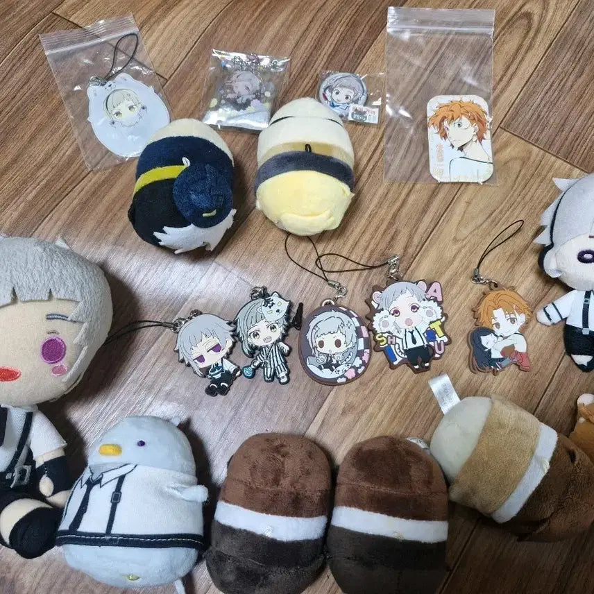 [BUNJANG] Bungo Stray Dogs Plush Keyring Set / 문스독 굿즈 인형 키링 세트