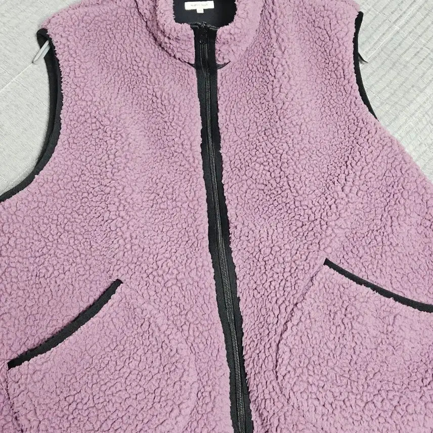 [BUNJANG] WOODBY Sherpa Vest Purple / 우드비 쉐르파 베스트 퍼플(2)