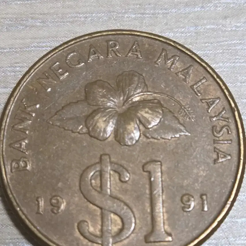 [BUNJANG] 1991 Malaysia 1 Ringgit Coin / 1991년 말레이시아 1링깃 동전