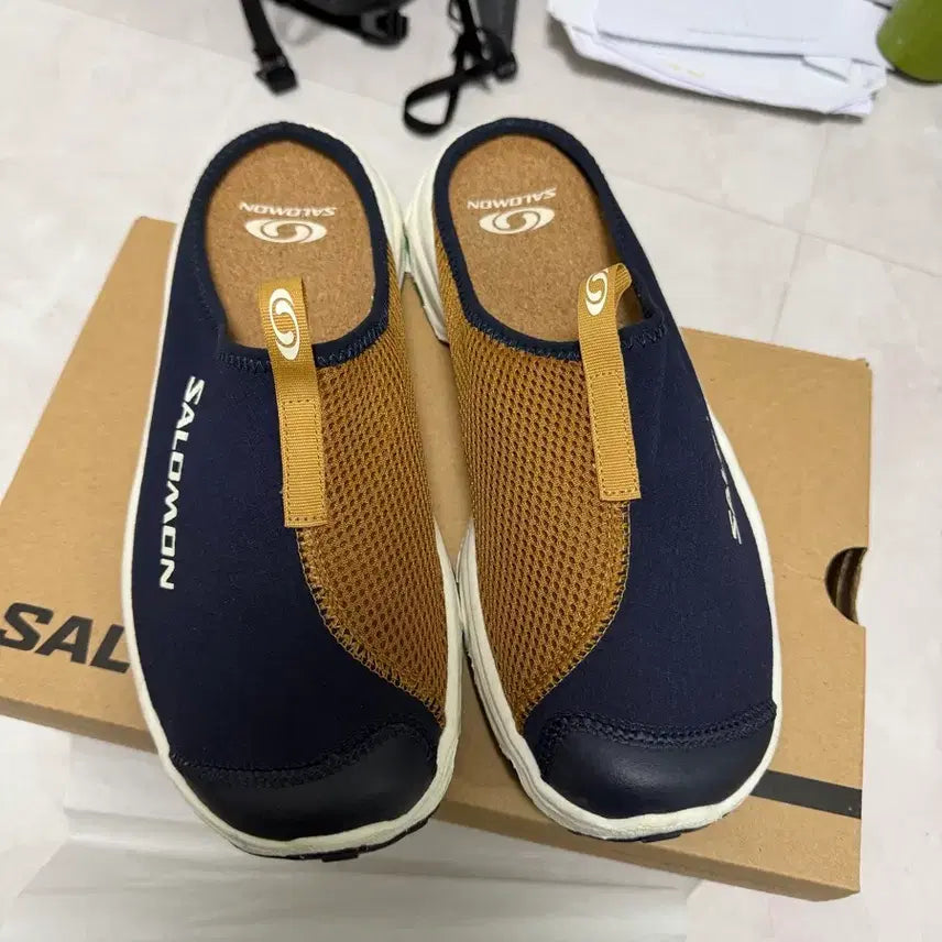 [BUNJANG] Salomon RX Slide 270 Navy/Brown / 살로몬 RX 슬라이드 270