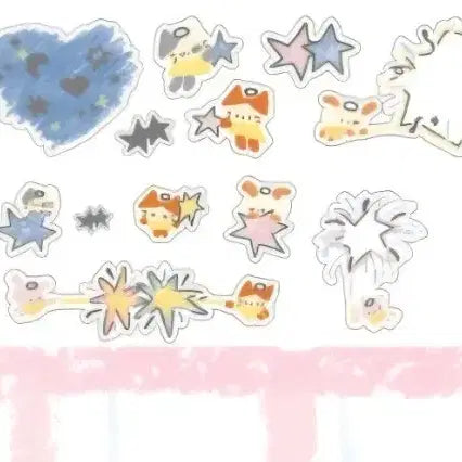 [BUNJANG] Beautty Dreamland Star Hologram Foil Kiss Cut Sticker / [버띠] 꿈나라별 홀로그램은박 키스컷 스티커띵 다꾸 띵 키스컷띵 스티커 소분
