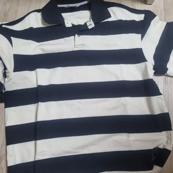 [BUNJANG] Beanpole Sport Stripe Polo Shirt M/L / 급처]  빈폴스포츠스트라이프 카라티.  M/L