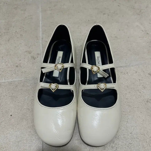 [BUNJANG] Rachel Cox Flat Shoes Ivory / 레이첼콕스 플랫슈즈 아이보리 240