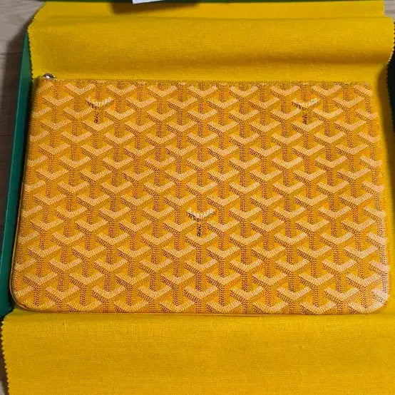 [BUNJANG] Goyard Senat MM Clutch Yellow Special Edition / 고야드 세나2 스페셜 옐로우 MM 클러치