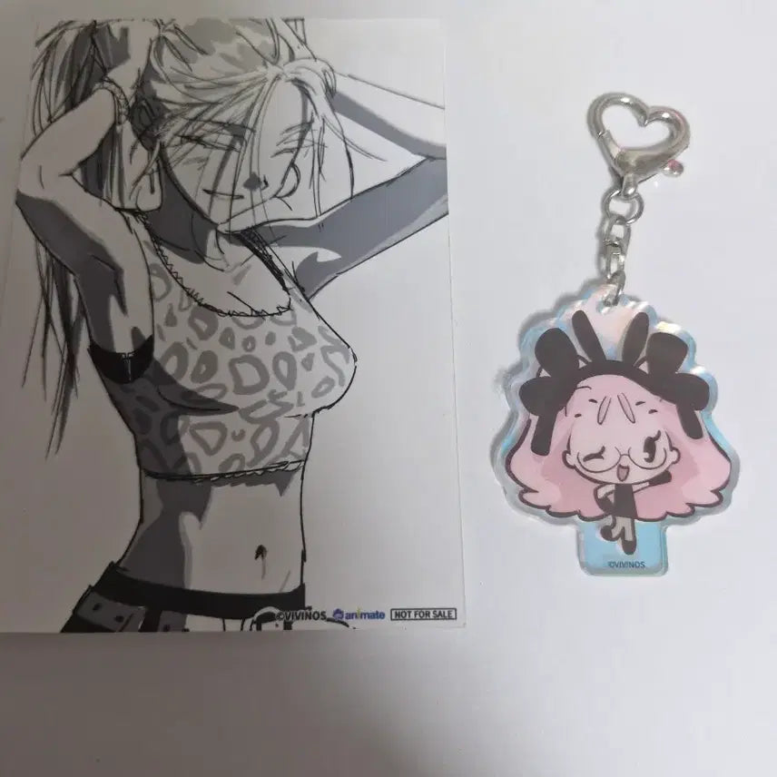 [BUNJANG] A-Stage Miji Barniste Acrylic Keyring, Postcard Bundle Set / 일괄) 에이스테 미지 바니스테 아크릴키링, 엽서