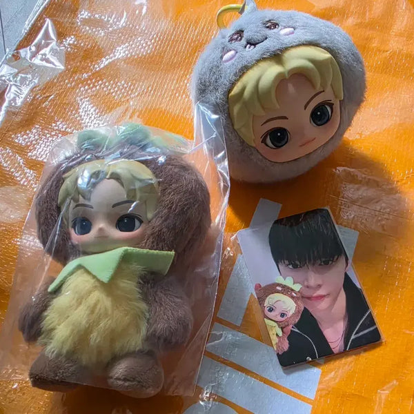 [BUNJANG] RIIZE POP MART Fluffy Keychain + Face Pouch Keychain Eunseok "Song Yongdori" Set / 라이즈 팝마트 플러피키링+얼굴파우치키링 은석 송용돌이 set