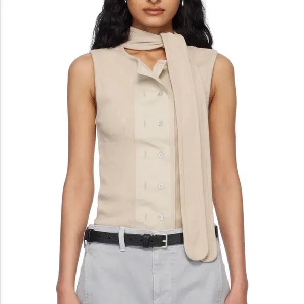 [BUNJANG] Lemaire Sleeveless Fitted Top Beige / Lemaire 르메르 슬리브리스 탑(새상품)