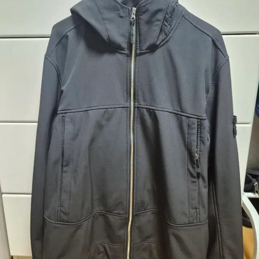 [BUNJANG] Stone Island Soft Shell Hooded Zip-Up Jacket XL / 스톤아일랜드 소프트쉘 후드 집업 XL