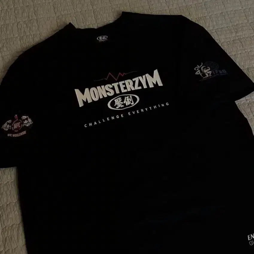 [BUNJANG] Absudo x Monsterzym 2024 Athlete Short Sleeve Shirt Size L / 압도x몬스터짐 2024 선수용 반팔 L사이즈