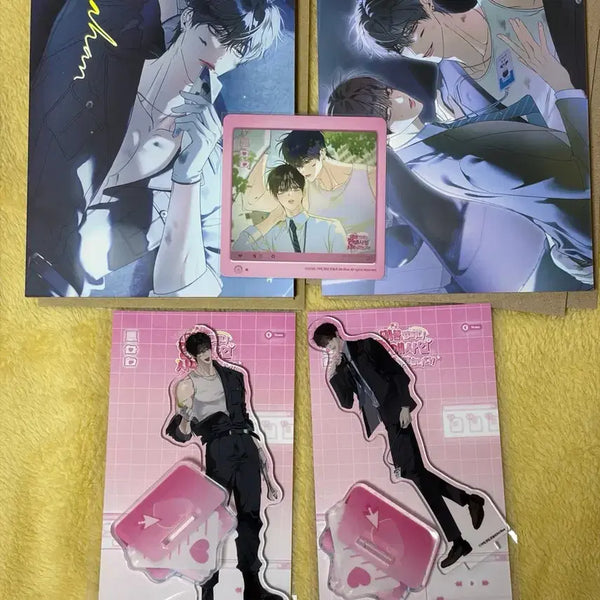 [BUNJANG] Eighteen's Bed Acrylic Stand Coaster Bundle Set / 일괄 미블 열침 아크릴 스탠드 코스터 열여덟의 침대 일러스트 색지 코스터 양도