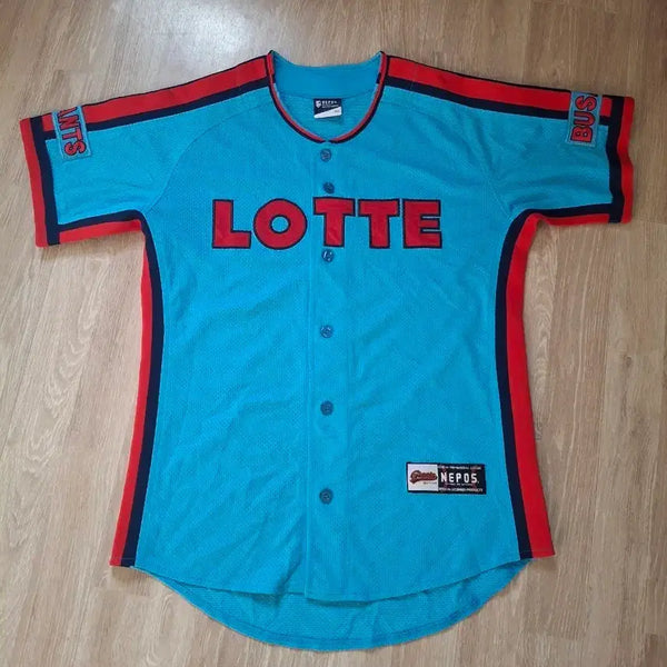 [BUNJANG] Lotte Giants Nomaking Champion Smurf Size 100 Jersey / 롯데자이언츠 노마킹 챔피언 스머프 100사이즈 유니폼
