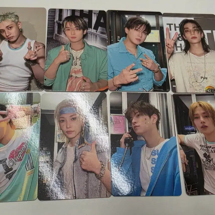 [BUNJANG] Stray Kids Skz Popup T-Shirt Photocard Set / 스트레이키즈 스키즈 팝업 티셔츠 포카 포카만 skz straykids pop-up