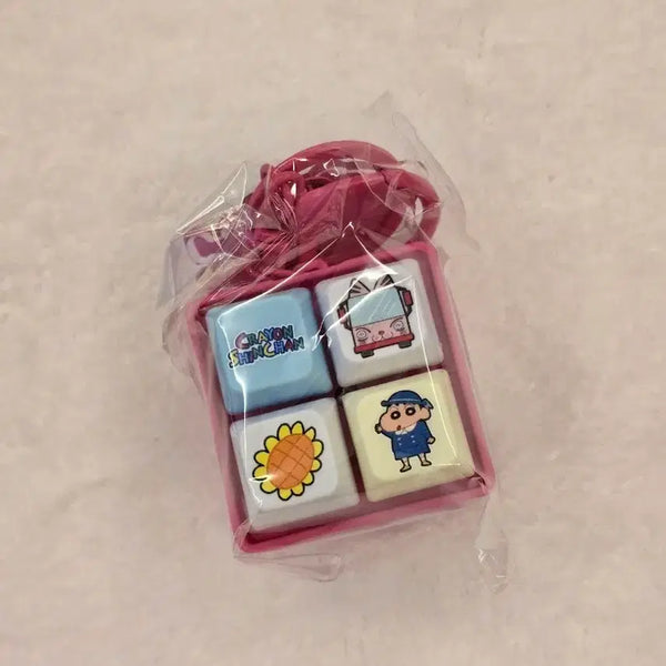 [BUNJANG] Crayon Shin-chan 4-Keycap Keyring / 짱구 4구 키캡 키링