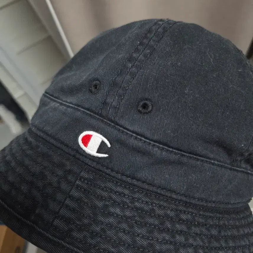 [BUNJANG] Champion Black Bucket Hat / 챔피온 버킷햇 블랙