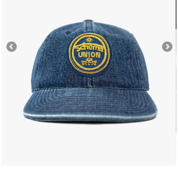 [BUNJANG] Schema Schematic Denim Patch Cap / 스키마 도식 데님 패치캡