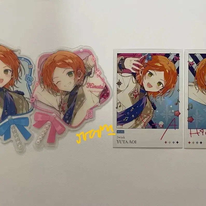 [BUNJANG] Ensemble Stars! 10th Anniversary Twinkle Star Clear Card & Polaroid Set Hinata Yuta / 앙스타 10주년 모펀 팝업 트윙크 스타 클리어카드 폴라로이드 히나타 유우타