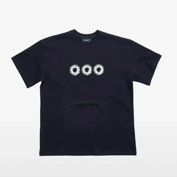 [BUNJANG] 999humanity EVD Logo Half T-Shirt (Black) / 999휴머니티 EVD 로고 하프 티셔츠 (블랙) 3(L)