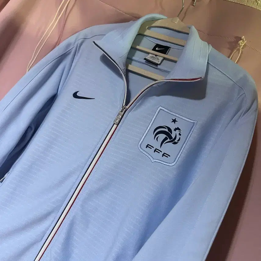 [BUNJANG] Nike France FFF Track Top Jersey Sky Blue / 나이키 프랑스 FFF 져지 나이키져지 나이키 스카이블루 대장 아노깔 집업 트랙탑 프랑스 국대져지