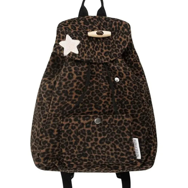 [BUNJANG] The Museum Visitor Leopard Pattern Backpack Brown / (판매)더뮤지엄비지터 레오파드 패턴 백팩 브라운 가방 호피무늬
