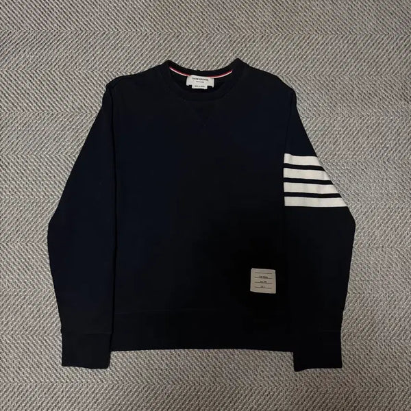 [BUNJANG] Thom Browne Crewneck Sweatshirt Navy 3Size / [S급,3Size] 톰브라운 맨투맨 네이비