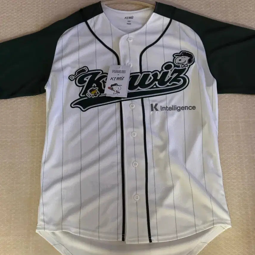 [BUNJANG] KT Wiz 2025 Snoopy Authentic Jersey (No Player Marking) Size 100 / Kt위즈 2025 스누피 유니폼 어센틱 새상품 노마킹 100
